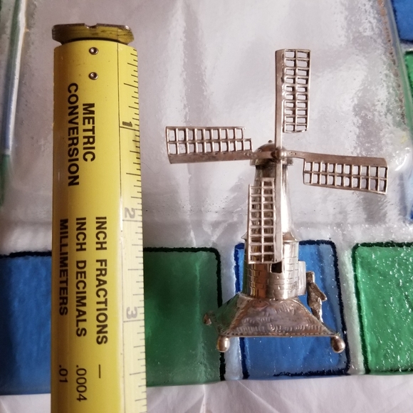 Antique Dutch Sterling Silver Windmill Figurine - Picture 14 of 16
